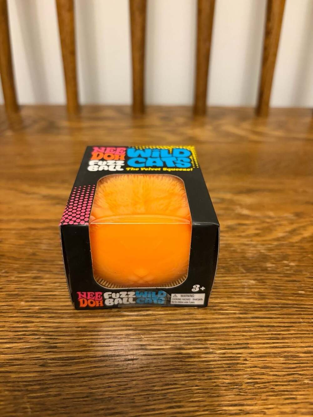 Schylling NeeDoh Fuzz Ball Wild Cats Orange Sensory Toy